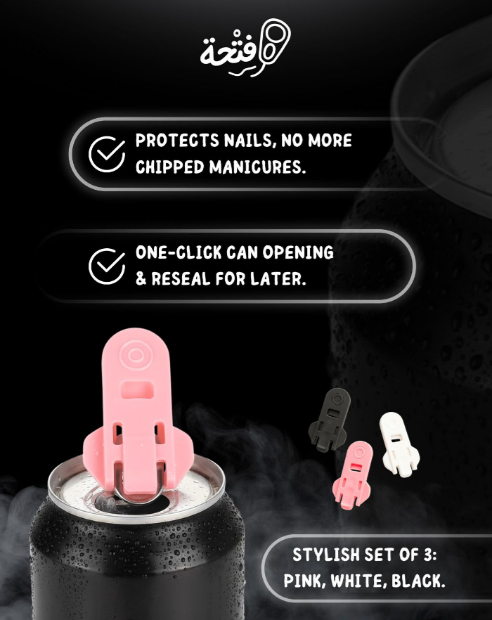 FAT7A® Drink-Saving Can Opener – Deluxe 3‑Color Manual Shield for Spill - 3 PCS SET !